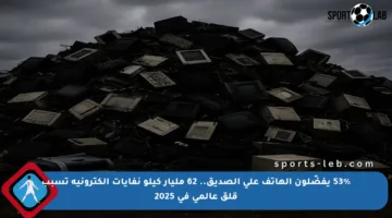 53% يفضّلون الهاتف على الصديق.. 62 مليار كيلو نفايات إلكترونية تسبب قلق عالمي في 2025